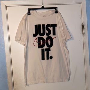 White, black, and red Mens Nike Tee Shirt